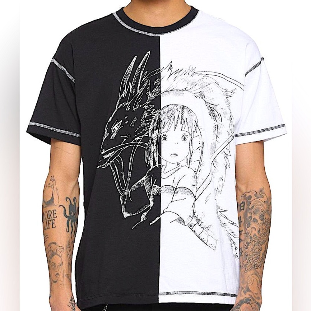 Studio Ghibli Spirited Away Chiharu X Haku Graphic Tee